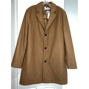 NEW w/tags Topman Wool trench coat XXL Brown